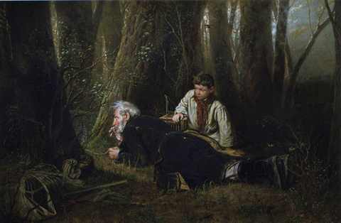 Василий Григорьевич Перов (1834&ndash;1882). Птицелов (1870). Государственная Третьяковская галерея